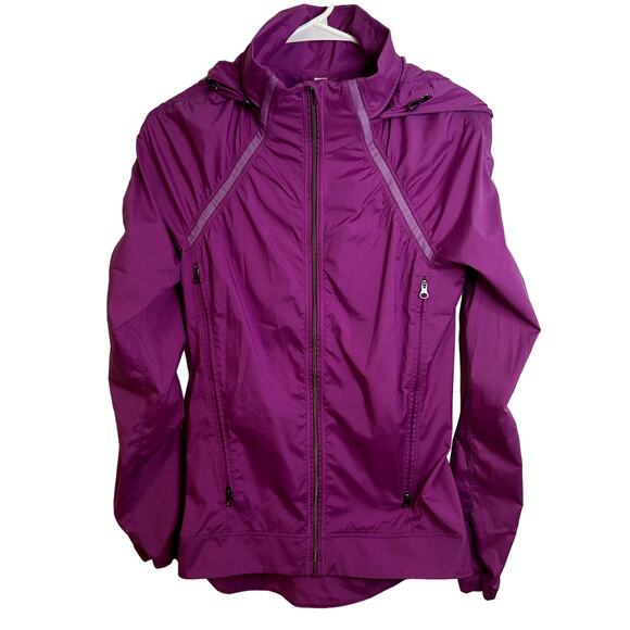 Lululemon Gather And Sprint Jacket Ultra Violet Womens Size 4 Running EUC - Picture 9 of 12